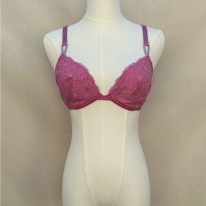 Victoria's Secret Fuchsia Lace Bra